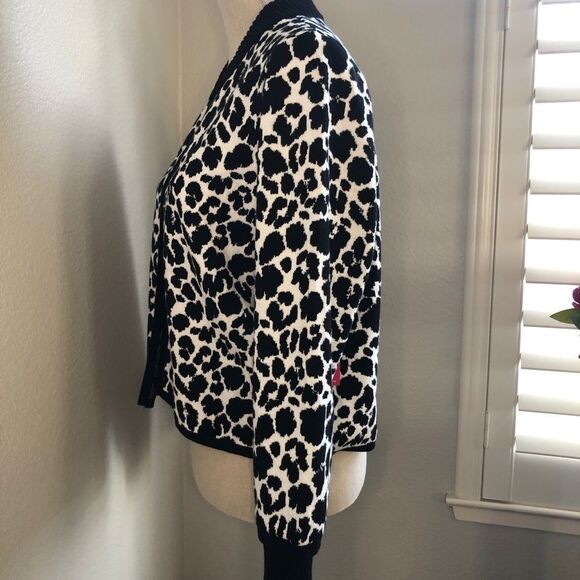 Vince Camuto Cardigan Open Front Animal Print, Med - Picture 2 of 8